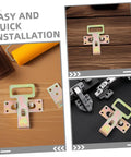 Heavy Duty Metal Sofa Connection Buckles Set For Interlocking Durable Furniture Link Parts Easy No Fuss Couch Assembly And Secure Stable Fit Across Various Sofa Styles, displayed on wood surface
