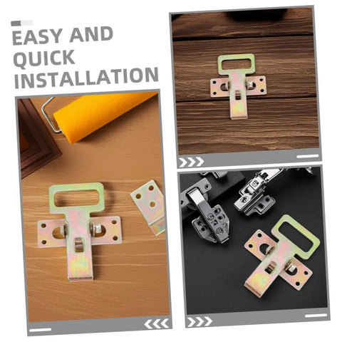 Heavy Duty Metal Sofa Connection Buckles Set For Interlocking Durable Furniture Link Parts Easy No Fuss Couch Assembly And Secure Stable Fit Across Various Sofa Styles, displayed on wood surface