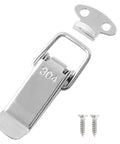4 Pack Spring Loaded Toggle Latch 2.8 Inch Stainless Steel 304 Catch for Wooden Cases and Toolboxes, Built To Last, Includes 16 Mounting Screws
