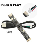 8MP USB Camera Module With IMX179 Fixed Focus 4K Lightburn Webcam Built In Microphone Drive-Free UVC USB 2.0 Plug-and-Play Camera