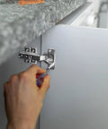 Installing heavy duty cabinet door hinges on kitchen cupboard