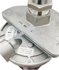 Top Shelf Industrial Flame Detector Sensor C7061A1053 close-up view showing metal housing and threaded connection for installation.