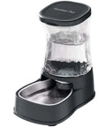 Automatic Pet Water Dispenser Gravity Fed Stainless Steel Bowl 1 Gallon Large Capacity Waterer For Medium And Large Dogs Cats Other Pets BPA Free Easy To Clean Daily.