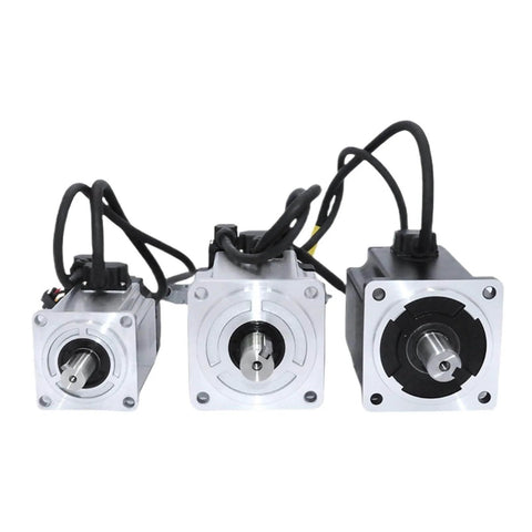 Powerful 400W AC Servo Motor For 3D Printers With 220V Single Phase Drive, 1.27 Nm Torque, 17 Bit Absolute Encoder front view