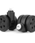 Luggage Replacement Wheels Set Two 50mm Spinner Double Row Casters For Suitcases DIY Repair Spare Parts Compatible With Model VLN5 Not Suitable For Bottom Housing Holes Smaller Than 2.5 cm