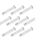 20 Pack 0.25 Inch By 1.5 Inch Single Hole Clevis Pins Flat Head Carbon Steel Pro Grade Heavy Duty For Mechanics Repair Furniture Installation Industrial Equipment Diy Projects Blue White