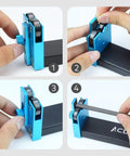 Pro Grade Arrow Spinner Tester For Shaft Straightness And Vane Tuning tool in use, showing adjustment and alignment details.