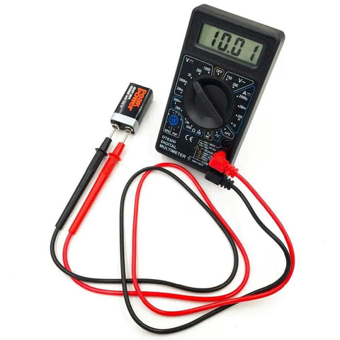 Digital Multimeter DT-830D With AC DC Measurement, Diode And Transistor Test, Continuity Buzzer, Three And A Half Digit LCD Display