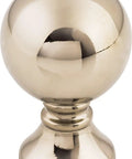Serene 1 Inch Round Cabinet Knob In Honey Bronze, Durable Metal Hardware With Smooth Finish, Easy Install, Front View