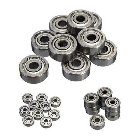 10 Pack Beefy 623ZZ Deep Groove Ball Bearings Kit Double Shielded Carbon Steel Miniature Bearings 3x10x4mm For Hobby RC Cars Drones And Projects Quiet Smooth Run, 10-pack bearings