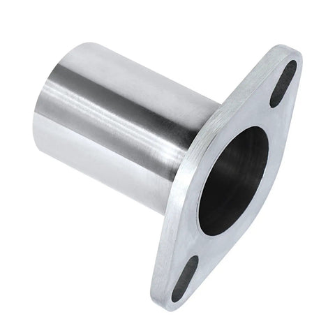 Universal 2 Inch ID To 2 Inch ID Exhaust Flange Repair Pipe Kit Crafted From Heavy Duty 304 Stainless Steel showing a close-up of the flange and pipe.