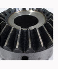 Close-up of Spiral Bevel Gear 20 Teeth 1 Module 90 Degree Steel Pinion For Mechanical Transmission With Inner Hole Bore