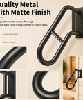 Rock Solid Wall Mount Handrail For One To Three Steps Outdoor, matte finish, quality metal build, for safety and support