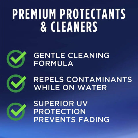 Marine Quick Wax Spray For Boats With Fiberglass And Gelcoat Easy Spray On Application Delivers Slick Gloss Finish On Wet Or Dry Surfaces 90 Day Protection And Quick Shine For A Fresh Look 32 Oz features premium protectants and cleaners with gentle formula, contaminant repellence, and UV protection.