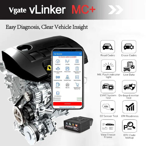 MC Plus Bluetooth OBD2 Car Diagnostic Scan Tool For iOS Android Windows With SW-CAN MS-CAN Protocol, engine diagram