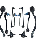 BMW E53 X5 2003 2006 suspension kit with control arms, ball joints, bushing, sway bar links, tie rods for smooth ride.