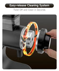 Easy-release cleaning system for Heavy Duty Electric Coffee Grinder Loaded With Sixty Millimeter Blind Flat Burr and Forty Eight Precision Settings.