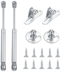 Two pack 100N soft close cabinet gas struts with mounting hardware for easy installation on cabinet doors.