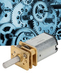 Rugged All Metal 6V DC Gear Motor With 6mm Gearbox 800 RPM All Steel Micro Gears And Copper Reducer Low Noise High Torque Power Transmission