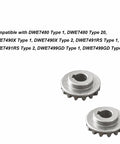 Two Pack Table Saw Bevel Gear Replacement Kit, Helical Metal Gear For Smooth, Precise Cuts, compatible gear set shown