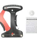 Bike Spoke Tension Meter With Caliper Aluminum Alloy Spoke Gauge, durable black and red tool for accurate tension readings