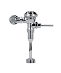 Exposed Aquaflush Manual Diaphragm Flush Valve With 3.5 GPF Sweat Solder Kit Cast Chrome Wall Flange ADA Compliant Handle