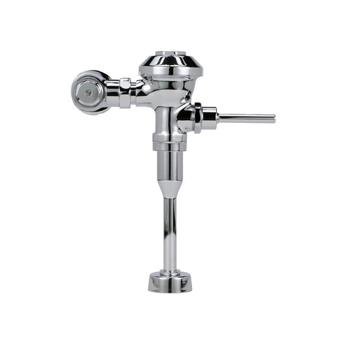 Exposed Aquaflush Manual Diaphragm Flush Valve With 3.5 GPF Sweat Solder Kit Cast Chrome Wall Flange ADA Compliant Handle