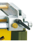 Close-up of the adjustable blade angle feature on the Ultra Compact Mini Table Saw With 200W 7000 RPM Motor.