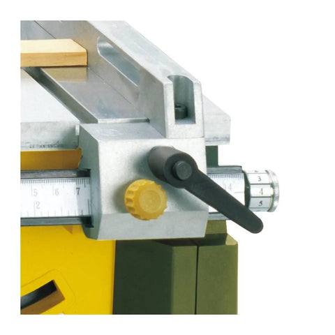 Close-up of the adjustable blade angle feature on the Ultra Compact Mini Table Saw With 200W 7000 RPM Motor.