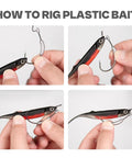 Rigging a swimbait with Weighted Swimbait Hooks With Molded Bait Keeper Weedless EWG Worm Hooks Sizes 1/16 Oz to 1/4 Oz