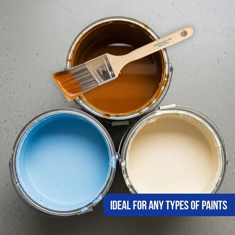 2 Inch Angled Paint Brush Set 3 Pack For Precise Cutting In Trim Baseboards Walls And Cabinets Sash Brushes on paint cans
