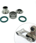 Top Notch Rear Shock Lower Needle Roller Bearing Oil Seal Kit Upgrade Your Ride To Crush Gnarly Trails With Ease On Kx250f Kx450f Klx450r Motorcycles Today Right Now While Keeping Things Clean Dry And Sealed Tight Perfectly. steel bearing and green seals for rear shock mount repair
