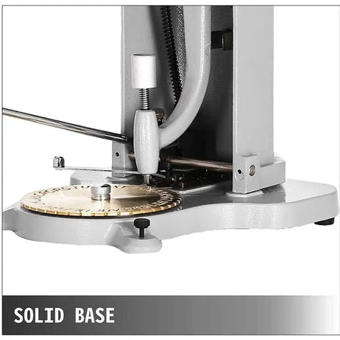 No Sweat Manual Internal Ring Engraving Machine With Precision Double Sided Dial And Secure Locking Clamps close-up of solid base and dials.