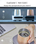 Keep Your Morning Sip Hit The Spot With This Versatile Travel Coffee Mug Warmer That Heats Or Chills Drinks Quickly Ideal For Commutes Desk Work And Home Offices