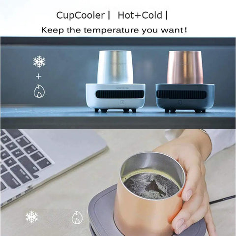 Keep Your Morning Sip Hit The Spot With This Versatile Travel Coffee Mug Warmer That Heats Or Chills Drinks Quickly Ideal For Commutes Desk Work And Home Offices