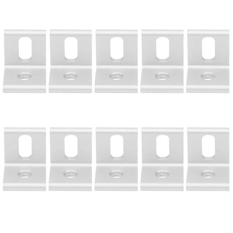 Set of Right Angle Corner Brackets 90 Degree Aluminum L Shaped Braces Built Beefy For Quick Connection And Rock Solid Stability Fits 2020 3030 4040