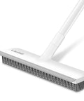 2 In 1 Floor Scrub Brush With 48 Inch Adjustable Handle And Built In Scraper For Tile Shower Tub Deck And Garage Cleaning Stiff Bristle Floor Scrubber For Heavy Duty Grime