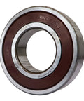 Smooth Operator 6206 2RS Single Row Deep Groove Ball Bearing With Double Rubber Seal 30X62X16mm, showing front view with seals.