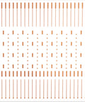 PCB Trace Repair Kit With 208 Red Copper Solder Pads For Mobile Phone Circuits, showing full sheet with visible copper pads for repair