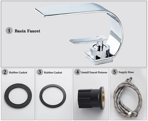 Chrome Single-Hole Vanity Faucet With Touch On, Low Arc Modern Bathroom Sink Faucet, Brass Body With Ceramic Valve components