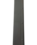 Close-up of Black Adjustable Aluminum Threshold, heavy-duty use with hidden screw design for residential and commercial applications.
