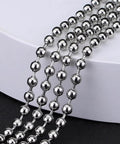 Close-up of 5 Meter Beaded Stainless Steel Roller Blind Chain With 12 Connectors Ball Chain Extender For Roller Blinds And Extensions
