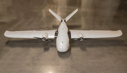 Believer 1960mm Aerial Survey Aircraft Kit Frame White For Top Notch Industrial Grade Drones on concrete floor