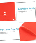 Carpentry Hinge Positioning Tool Set Pro Grade With Adjustable Hole Locator For Cabinet Doors Precise Angle Drilling 2 Pack
