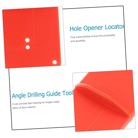 Carpentry Hinge Positioning Tool Set Pro Grade With Adjustable Hole Locator For Cabinet Doors Precise Angle Drilling 2 Pack