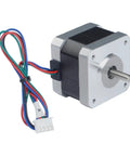 42-34 Extruder Stepper Motor Replacement For Tina2S E-Axis, 4 Pin, 8.6 Inch Connecting Wire, Drop-In Fit, front view