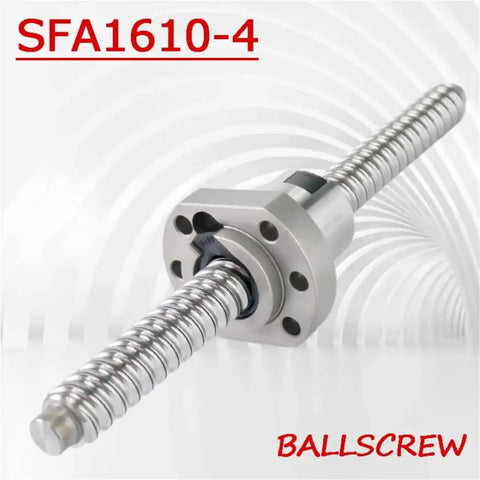 Ball Screw With Ball Nut For CNC Linear Motion, End Machined Any Length 250mm To 2000mm, Ultra Smooth Low Backlash Performance