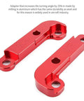 Red Drift Lock Adapter For E36 Steering Angle Upgrade, Twenty-Five Percent More Turning, CNC Milled Aircraft Grade Alloy