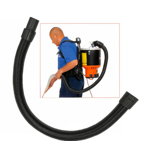 Replacement Hose For C2401 Backpack Vacuum, 58 Inch Length, Heavy Duty Flexible Hose For Bagged Commercial Vacuums, worn during use
