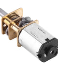 High Torque Full Metal Gears DC Gear Motor, 6V 3 Speed Reduction Box, showing metal construction and compact design for RC projects.